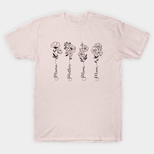 Mom Wildflowers Mother's Day T-Shirt